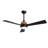 52" 3-Blade Woven Rattan Ceiling Fan With LED Light And Remote Control-2010988664