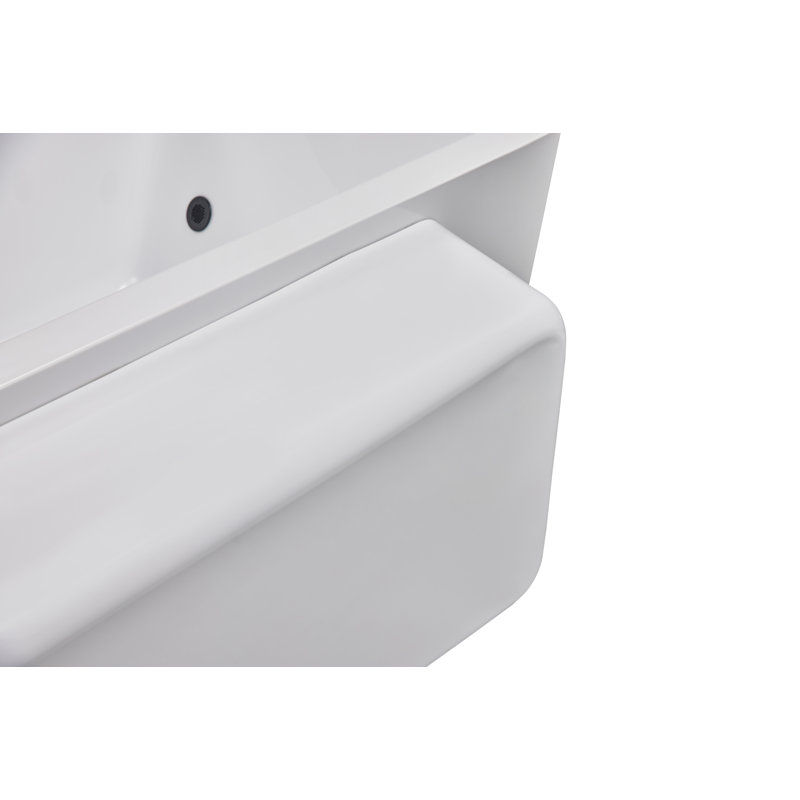 67" White PVC Electric Cold Plunge Tub with Heater and Ozonator
