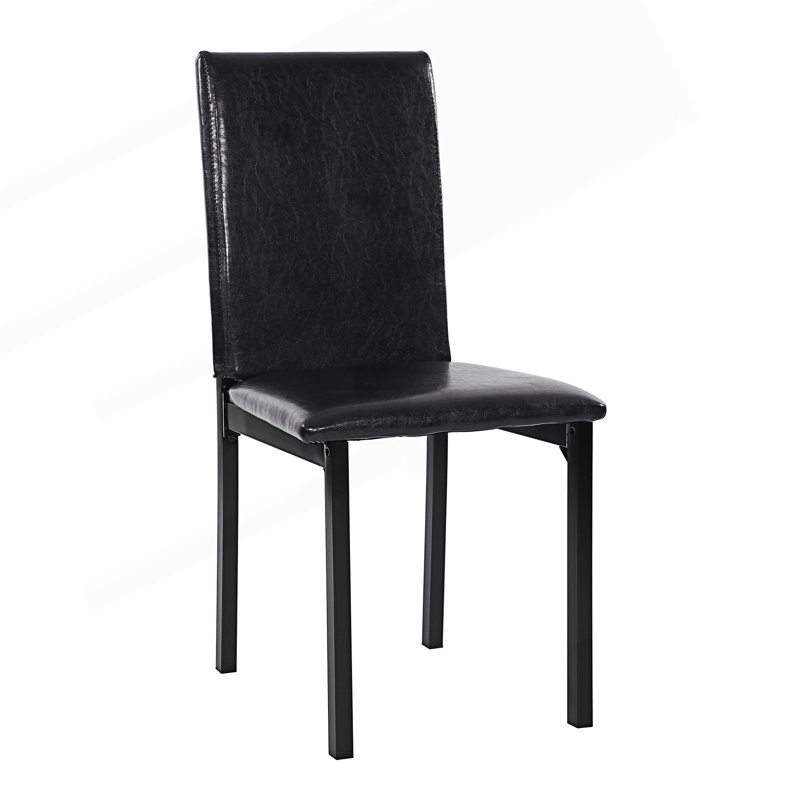 Ensemble de 4 chaises à cadre en métal, chaises d'appoint de salle à manger