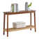 Alisma Console Table - Calais Collection 48-Inch Entryway Table with Woven Shelf - Solid Acacia Wood Modern Sofa Table