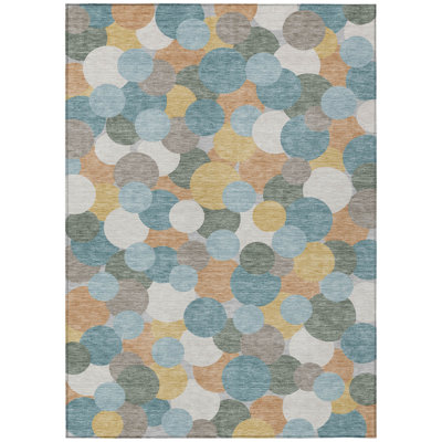 Machine Washable Indoor/Outdoor Chantille ACN2450 Geometric Rug