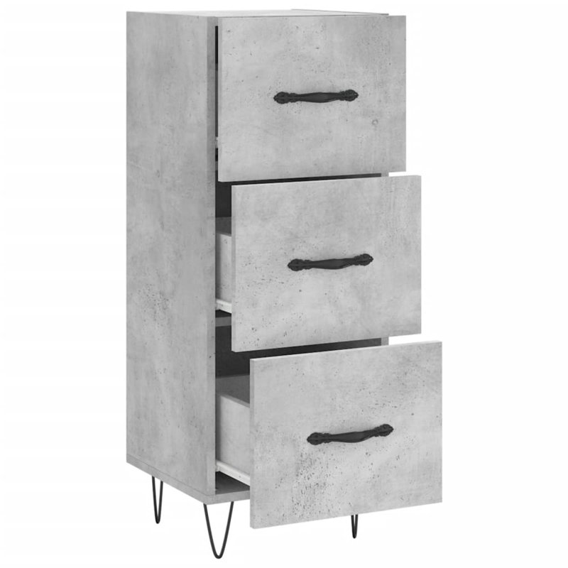 Malynda Sideboard 34,5x34x90 cm Engineered Wood, Concrete Grey