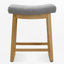 Cindina 24" Upholstered Saddle Counter Height Bar Stool with Wood Frame for Kitchen Island-119617584