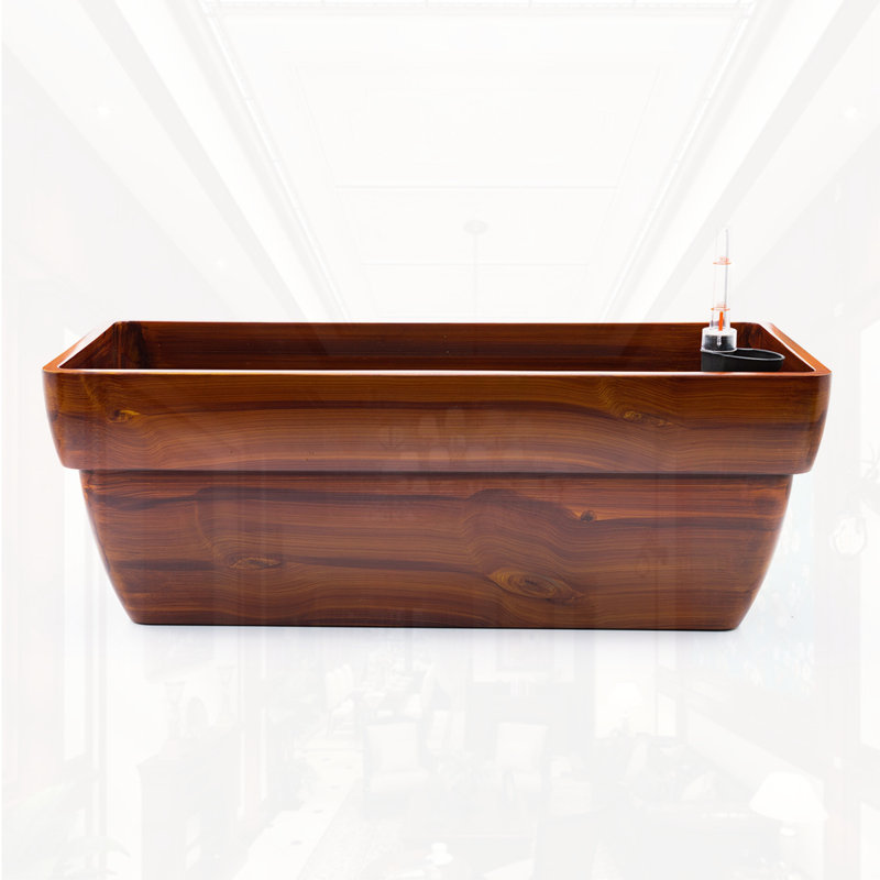 Plastic Rectangle Self-watering Planter Pot