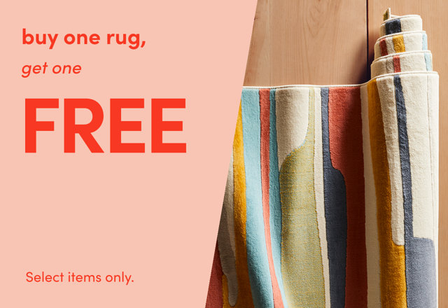 Buy one rug, get one FREE