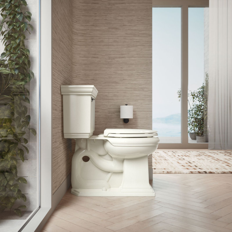 Cachet® Quiet-close™ Round-front Toilet Seat, Almond, Ready Latch