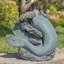 Statue de jardin sirène assise en magnésium