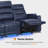 76.7" Wide 3 Seats Power Reclining Sofa, Home Theater Seating with Adjustable Headrest & Armrest Storage-1593245942