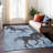 Machine Washable Indoor/Outdoor Cinead ACN1717 Denim Rug-104847939
