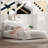 Bensu Boucle Upholstered Platform Bed-1503004646-1503004645
