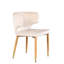 Chaise d'appoint en velours à dossier incurvé avec viroles Elegant Kit-2062844380-2062699393