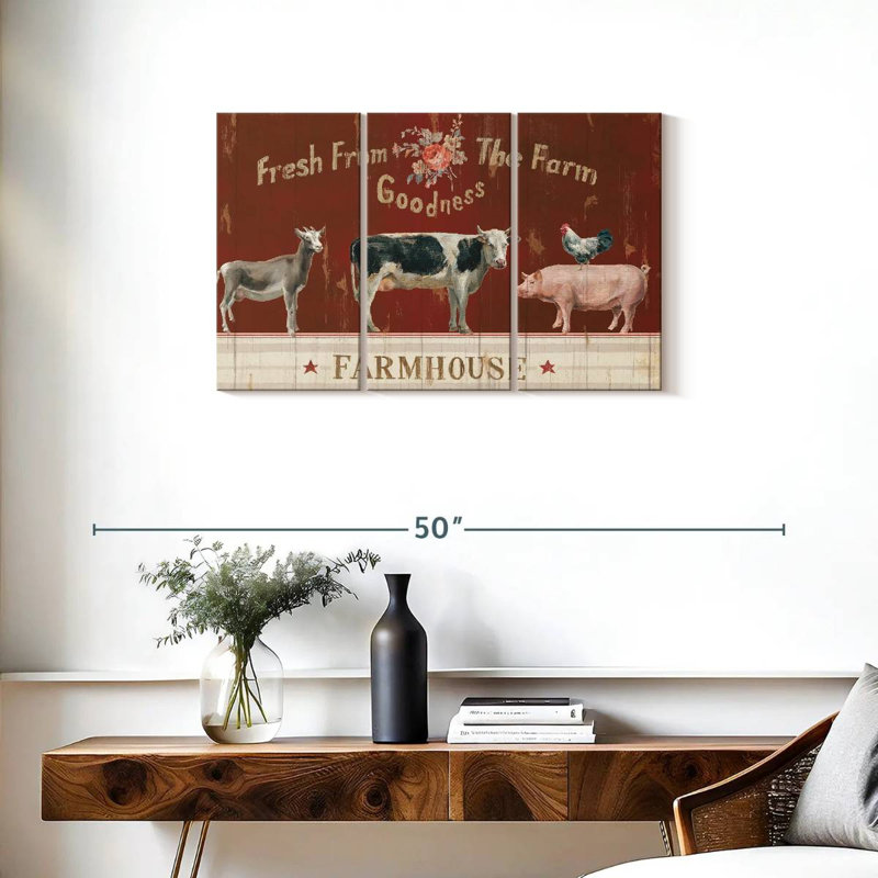 Kema Farm Patchwork II Wall Sign, 20" H x 33" W