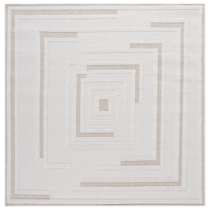 Clemons Performance Geometric Rug, Square 6'7"