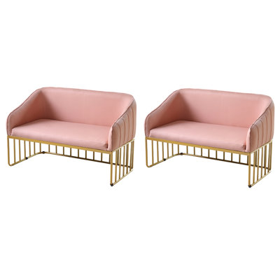 Light Luxury Cafe Dessert Shop Restaurant Benches Faux Leather Upholstered Bench by Canadian Linen
