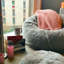 rucomfy Large Faux Fur Beanbag-1268190190