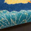 Tapis floral bleu / jaune / orange Amher-1928986890