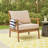 Weslyn Solid Wood Patio Lounge Chair