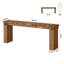 Console extra longue en bois massif 78,74 po