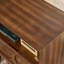 Table de chevet cannelée moderne Mid Century