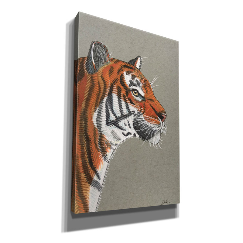 Toile épique Graffiti «Tiger Mood» par Bebe Keith, 26 po x 40 po