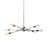 Nebraska 6 Light Sputnik Modern Linear Chandelier-23002787
