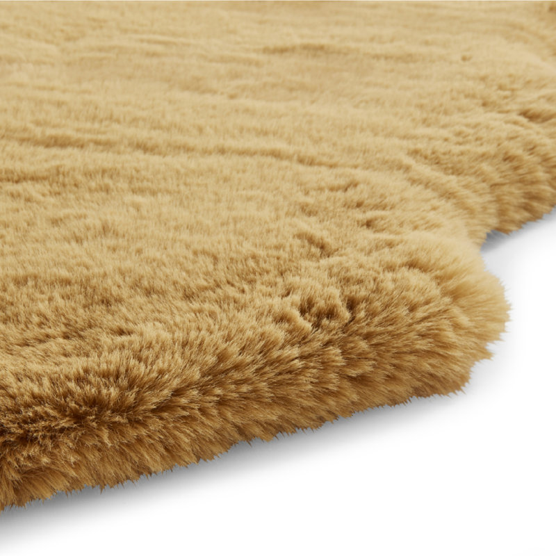 Lehi area rug Table Tufted Sheepskin Mustard, Novelty 60 x 90cm