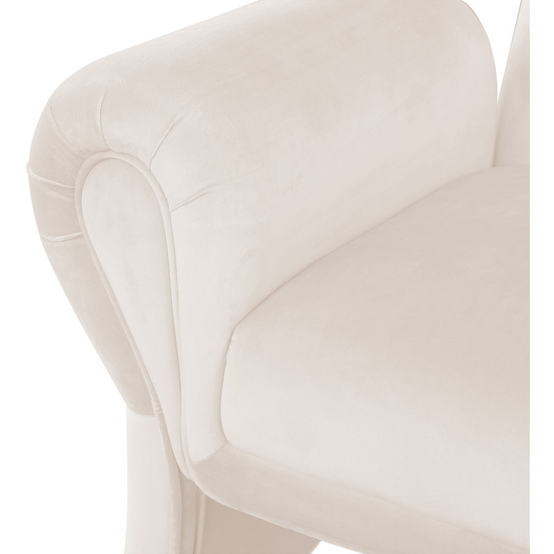 Fleurette 36.5 Wide, Cream Velvet