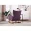 Chaise berçante en bois massif et manufacturé-91886262