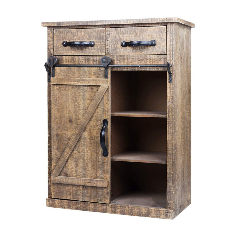 Armoire d'appoint 1 porte, Brun orangé