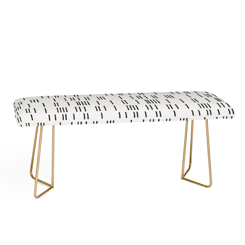 Banc en similicuir Mudcloth