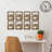 Brown Wood Picture Frame - Set of 8