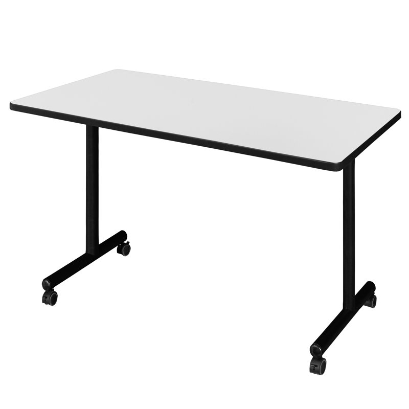 Nishika Mobile Training Table, H 29 po x L 48 po x l 24 po, Blanc