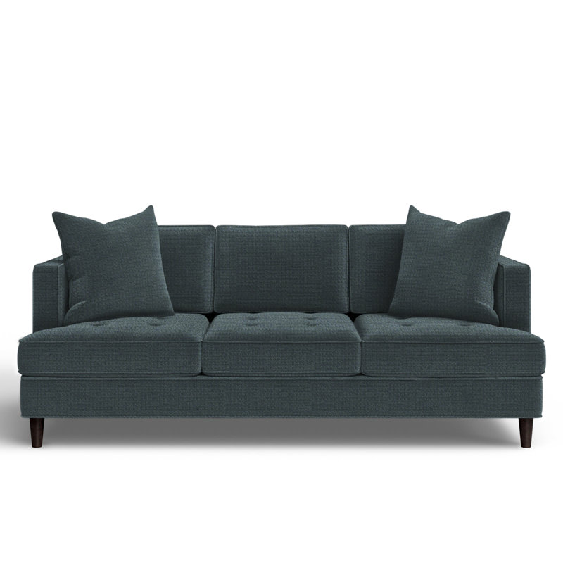 Upholstered 84'' Sofa, Gypsy Blue Goblin Performance Microfiber