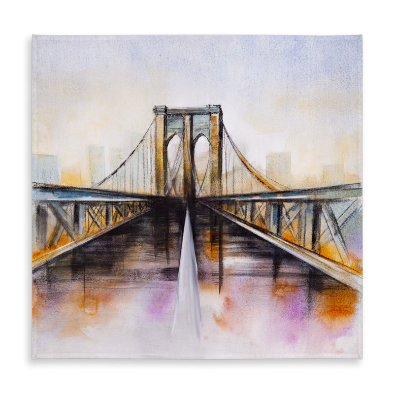 Colorful Brooklyn Bridge Tablecloth - Romantic Home Decor