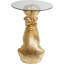 Glass Top Figurine End Table