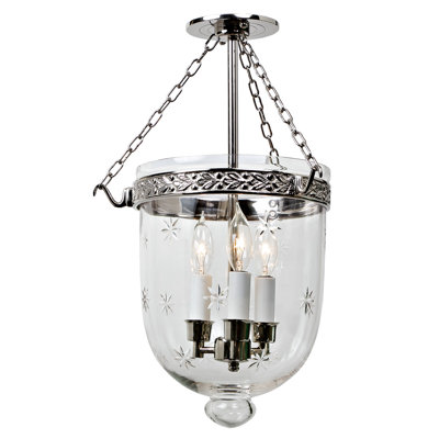 Geralynn Glass Semi Flush Mount
