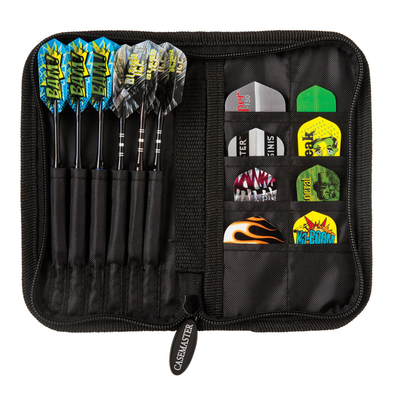 Étui en nylon 6 fléchettes Casemaster Deluxe, Noir