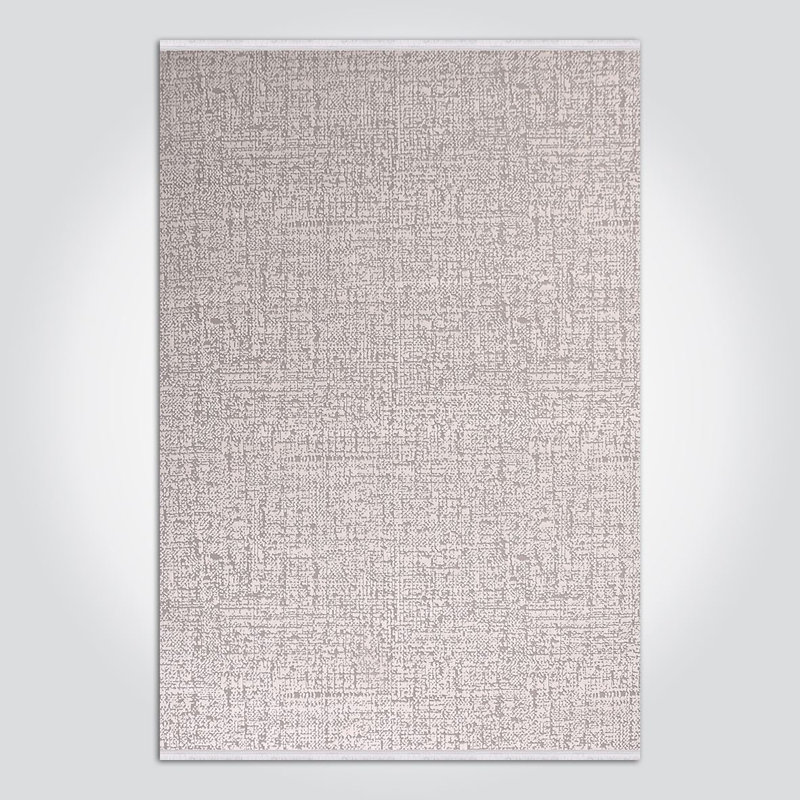 Tapis beige moderne lavable à la machine, Rectangle de 2 pi 7 po x 5 pi