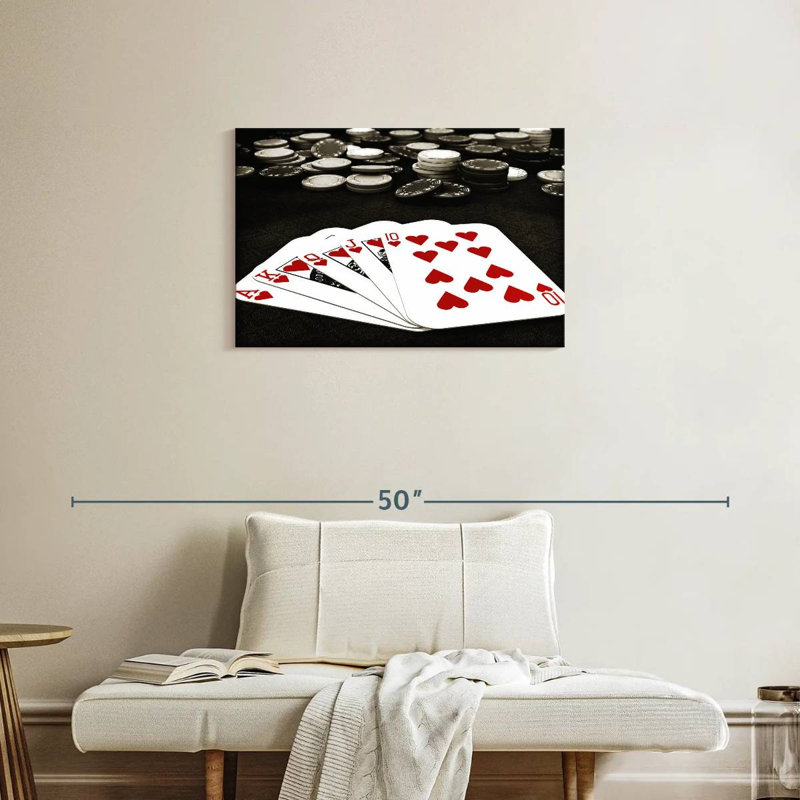 Senne Hearts Royal Flush, 20" H x 30" W