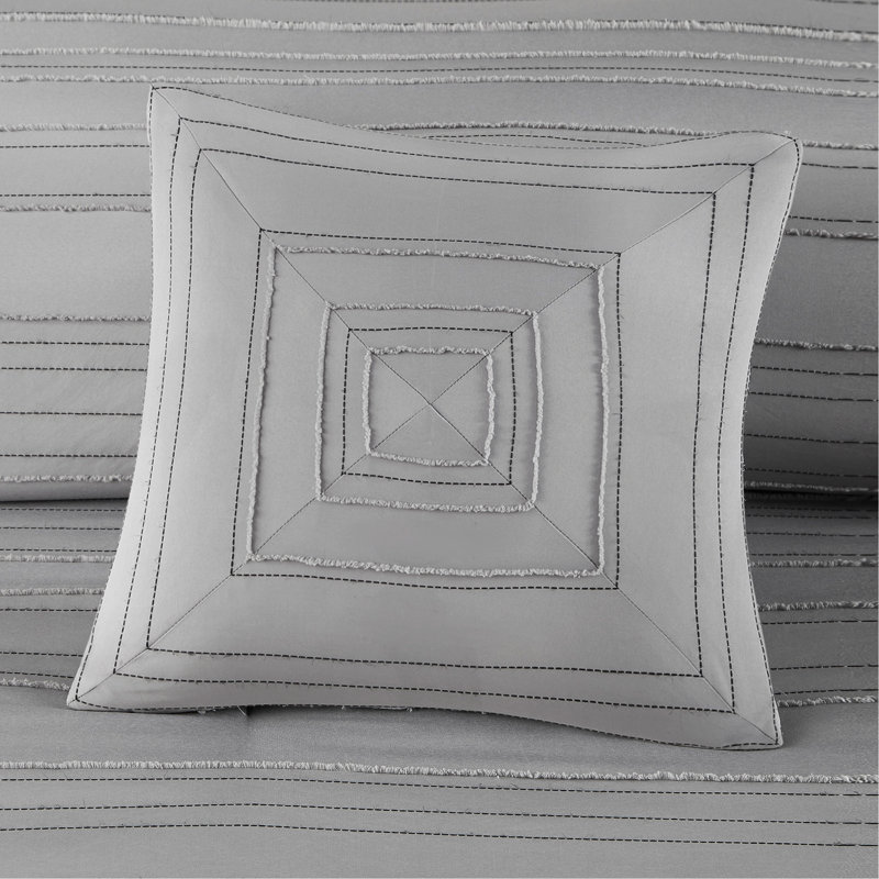 Ensemble d'édredon en jacquard à pince Cationic, Édredon pour lit simple / simple TG + 3 pièces s
