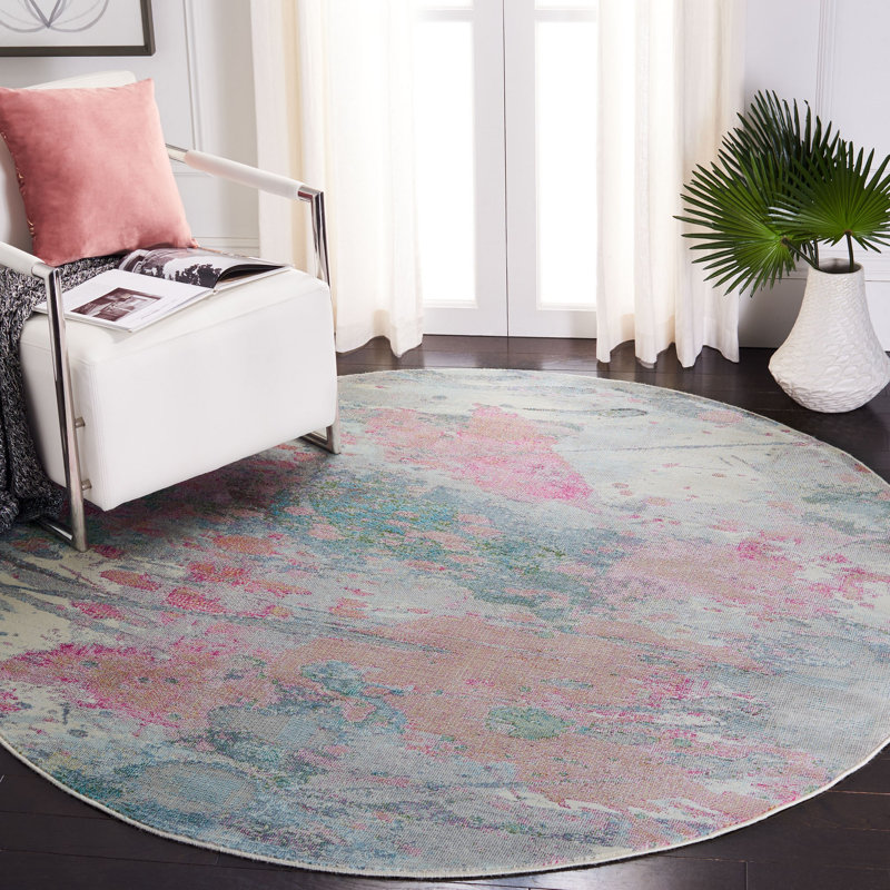 Tapis abstrait Gianelle 300 Performance, Rond 3 pi