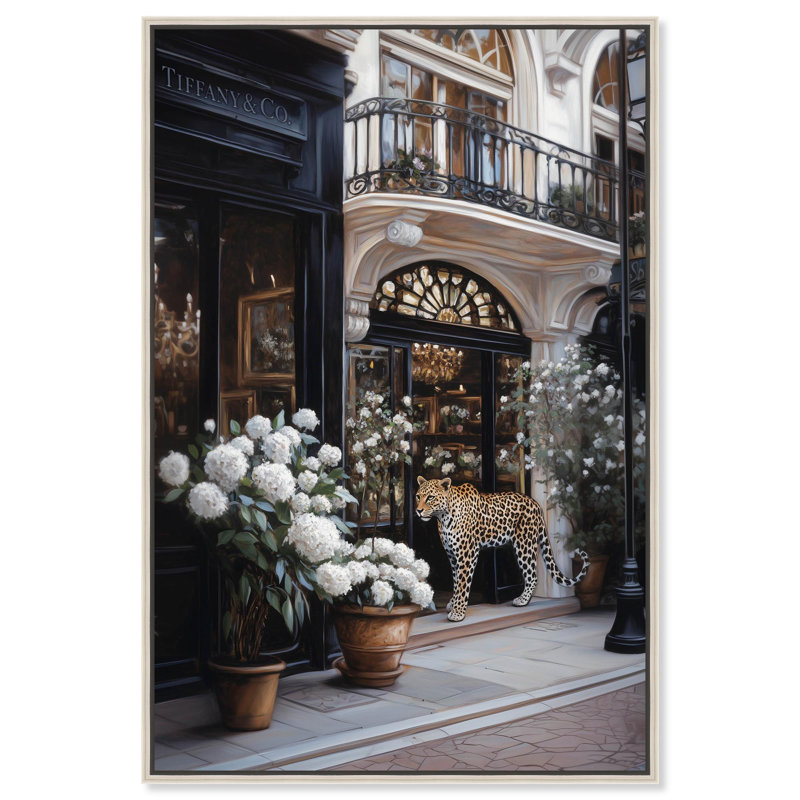 «Leopard Jewellery», reproduction d'art sur toile par Art Remedy, H 30 po x l 20 po, Toile tendue avec châssis