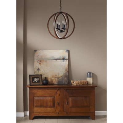 Silsden 4 - Light Dimmable Globe Chandelier