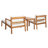 Eastway Acacia 2 - Person Patio Conversation Set with Cushions-434095109-403340620