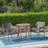 Nungesser 2 - Person Acacia Wicker Patio Dining Set with Round Table