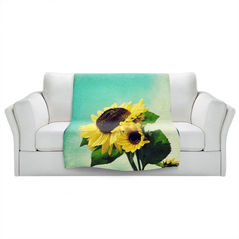  Jeté tournesols, l 51 po x L 60 po