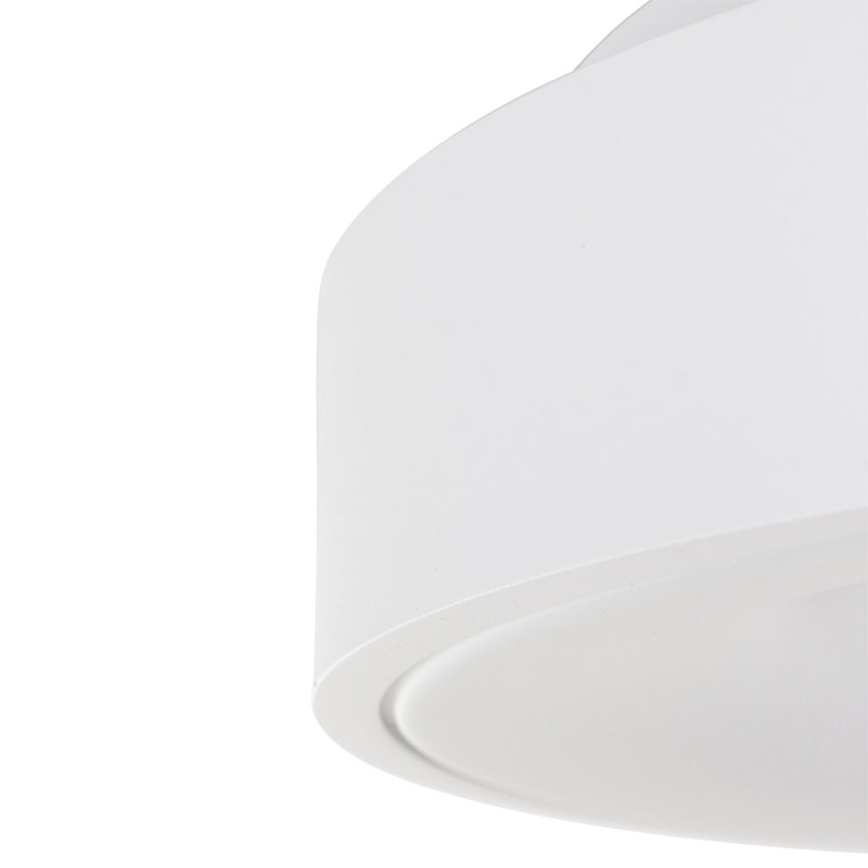 Leday LED Semi Flush Mount, 9 "H x 38 "W, White