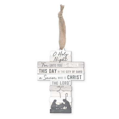 5'' Wood Holiday Shaped Ornament
