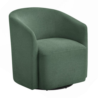 Green Swivel Barrel Chair