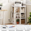 Armoire de rangement d'angle à 3 niveaux avec ports et prises USB, organisateur de rangement de coin pour petits espaces, rétro-1282491478